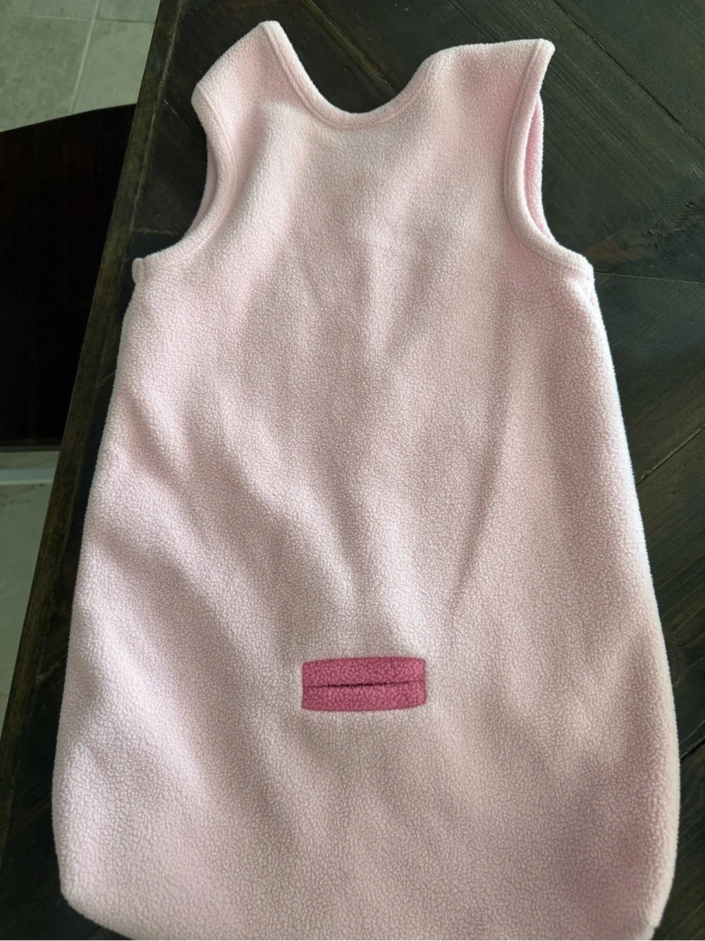 Y2K Baby Okie Dokie Pink Fleece Sleep Sack 0-6 Months